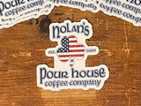 Nolan’s Pour House Coffee Company Shamrock Decals